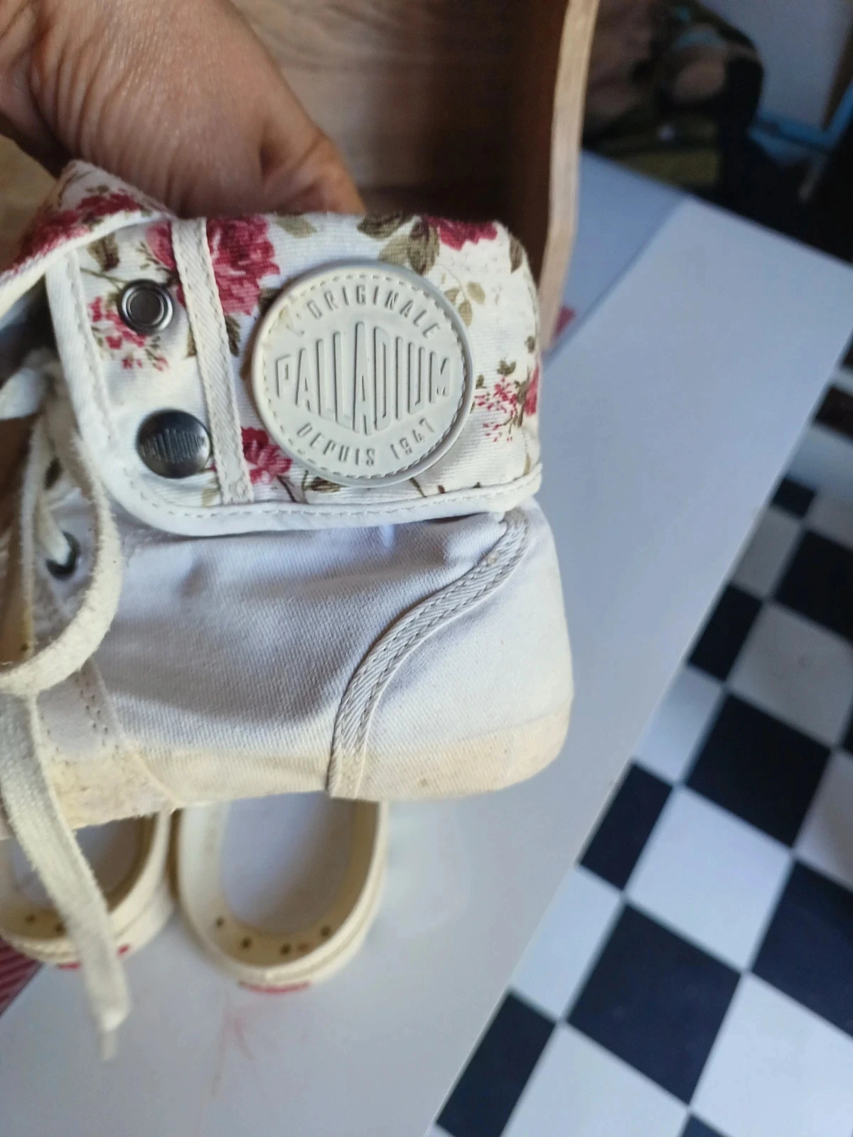 Palladium blanc cassé fleuri  pointure 39 – photo 14